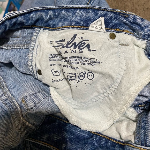 Silver Lola Boot Cut Distressed Womens Jeans Size 31 - Picture 6 of 9